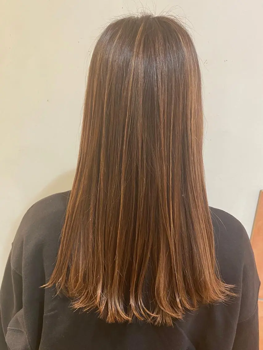 ロング ハイライト カット ヘアカラー ★糀谷 敬大のヘアスタイル