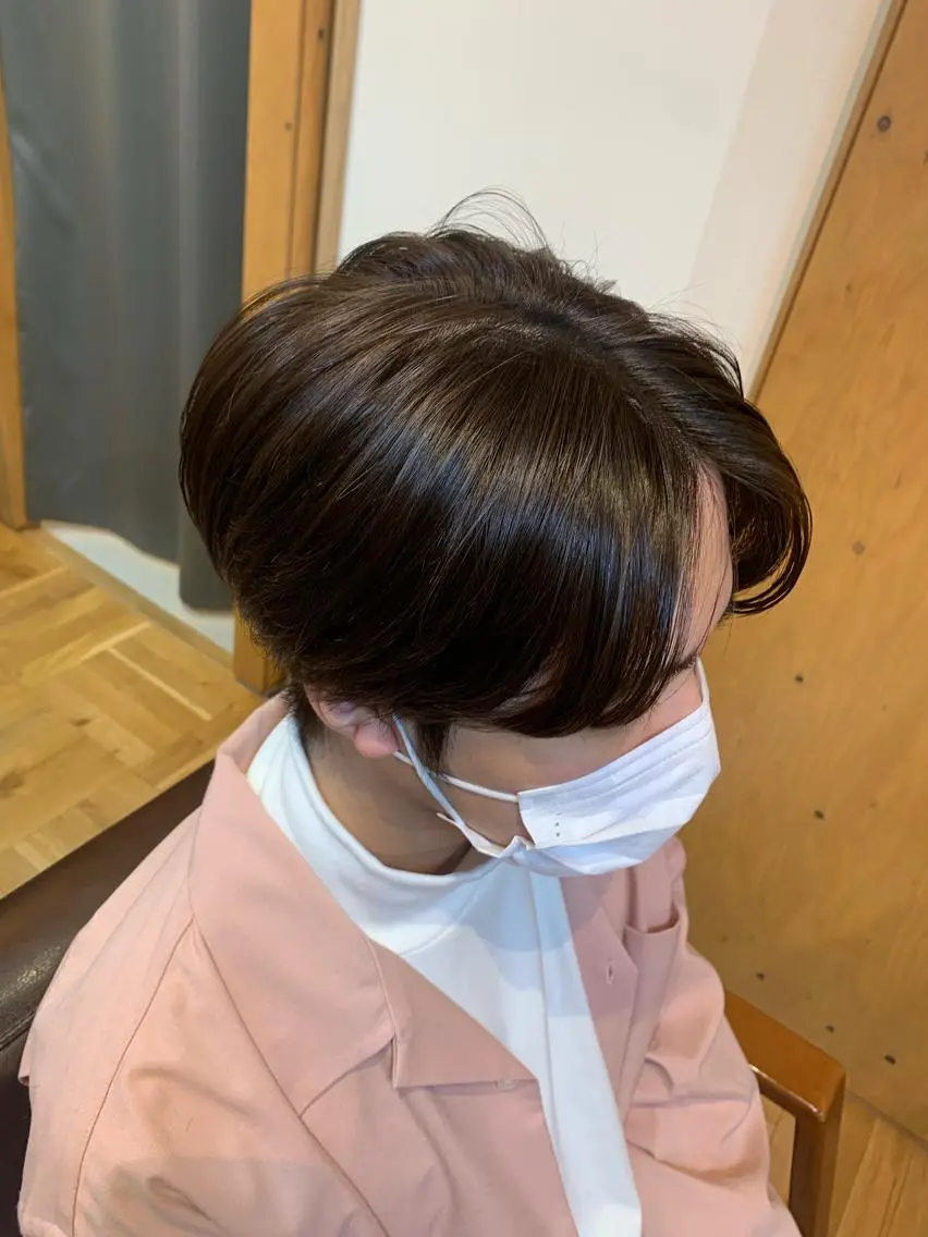 ショート カラー ヘアアレンジ 長谷川 那奈のヘアスタイル