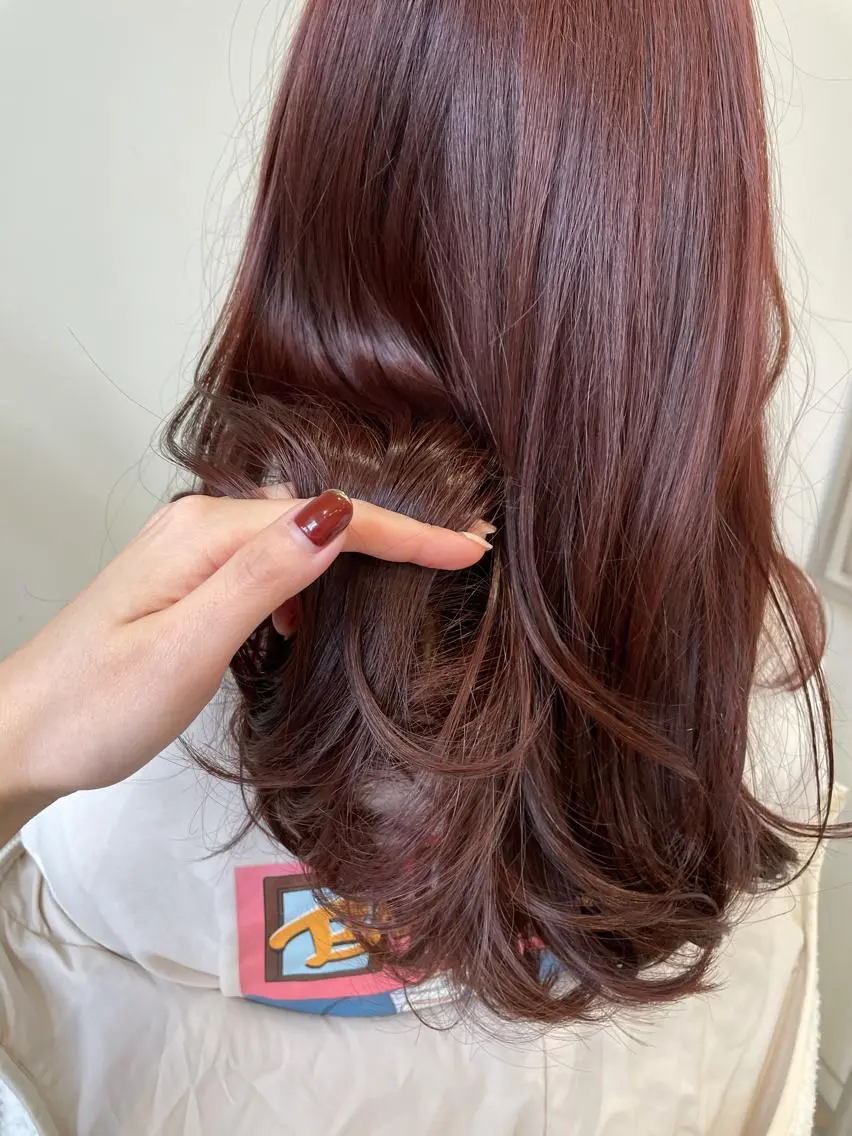 ロング カラー ヘアカラー トリートメント こばやし かんなのマツエク・マツパデザイン