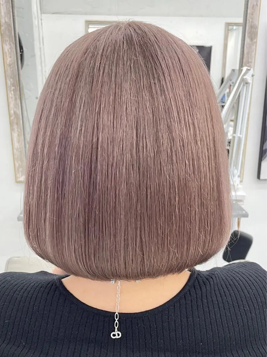 ミディアム ヘアカラー 家田 竜のヘアスタイル