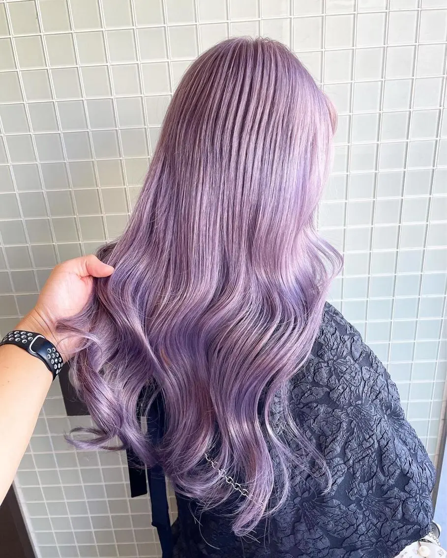 ロング カット ヘアカラー トリートメント Hardy ショータのヘアスタイル
