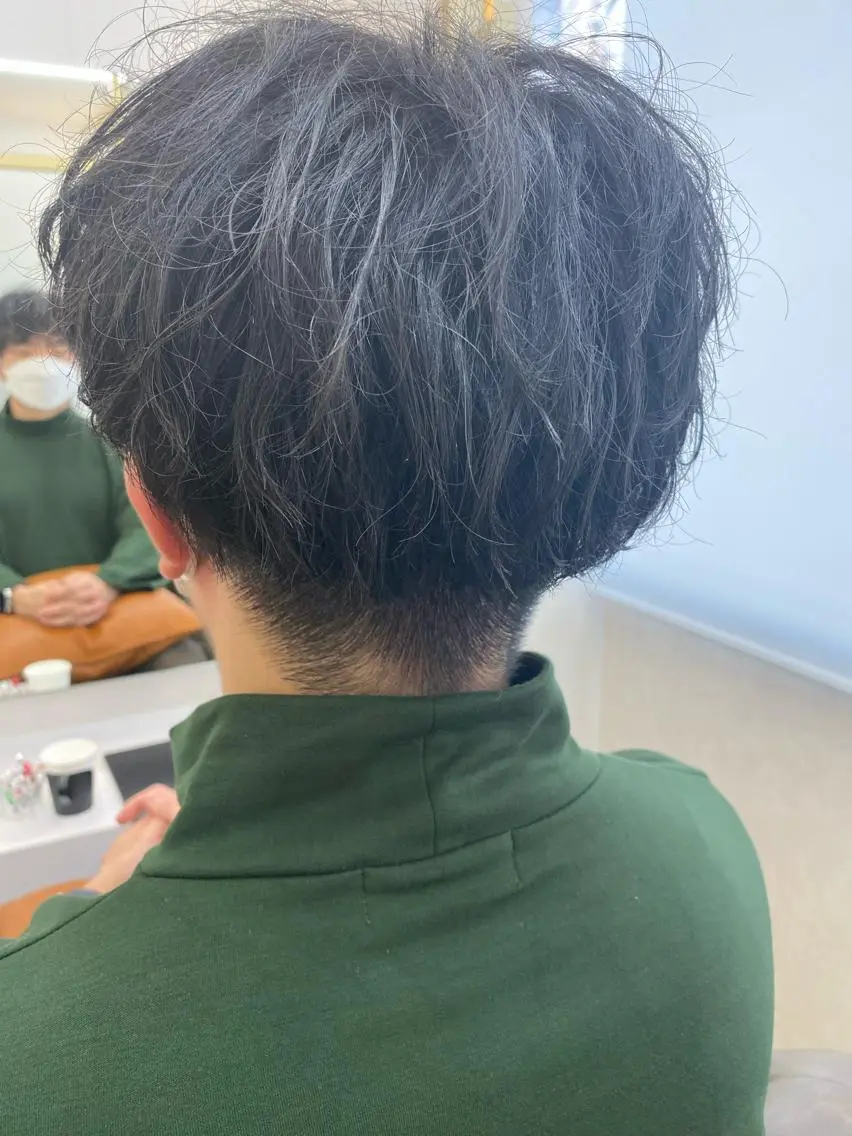 ショート メンズ メンズパーマ カット [メンズカット］日高 伸太朗tocca船橋のヘアスタイル