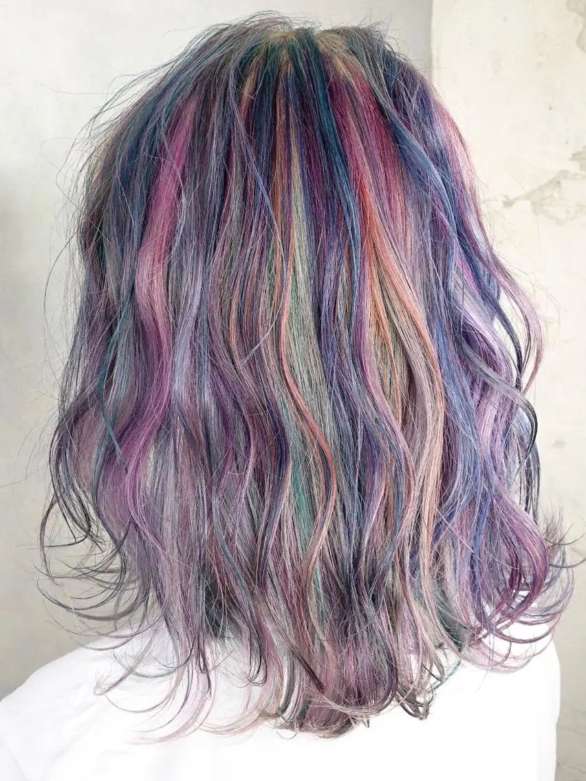 ミディアム カラー バレイヤージュ ブリーチ ケアブリーチ ダブルカラー ハイライトカラー welring hair salonのヘアスタイル