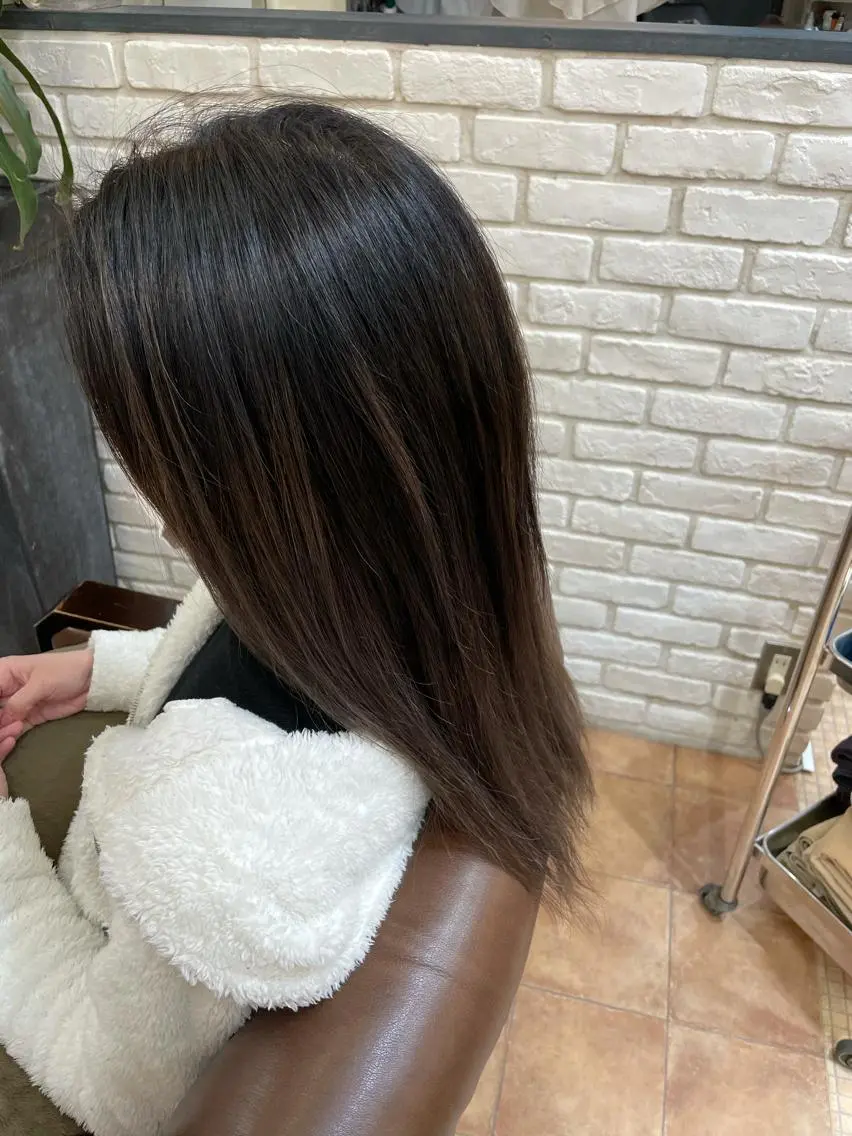 ロング カラー バレイヤージュ レイヤーカット 池袋駅徒歩4分 hondaのヘアスタイル