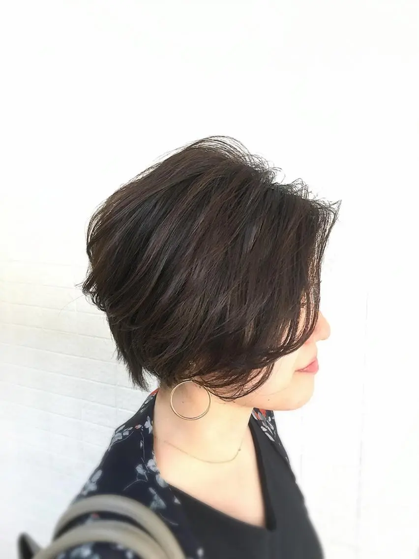 ショート カラー ✨大人美人ショート✨ 店長 藤井一輝のヘアスタイル