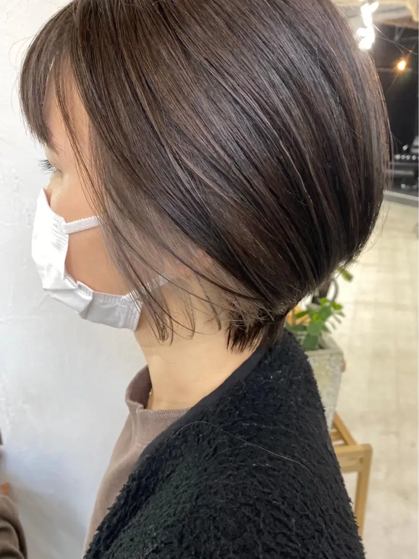 ショート カラー ベージュカラー ホワイトベージュ ブリーチダブルカラー 【koide】のヘアスタイル