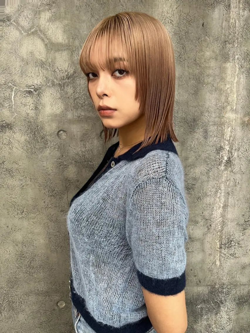 ミディアム カラー カット ヘアカラー トリートメント 似合わせレディース/ メンズ/あゆかのヘアスタイル