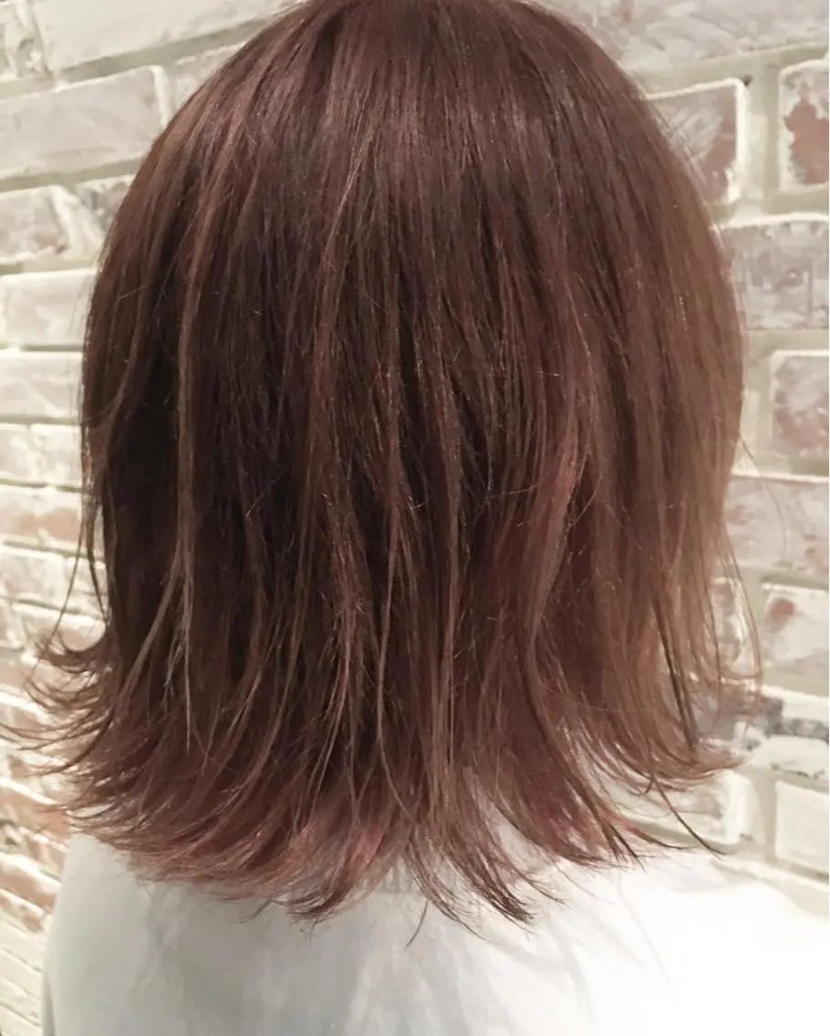 ミディアム カラー ベージュカラー 【渋谷で人気】艶髪× 髪質改善/ツヤカラーのヘアスタイル