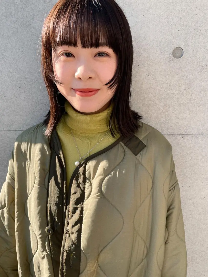 ミディアム カラー カット ヘアカラー トリートメント センスをお届けします 大谷将生infpのヘアスタイル