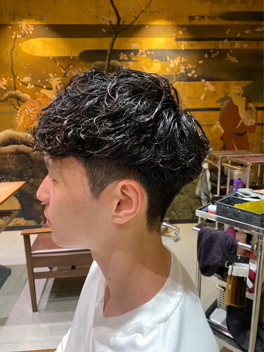 パーマ メンズ 【メンズ限定】原 唯登のヘアスタイル