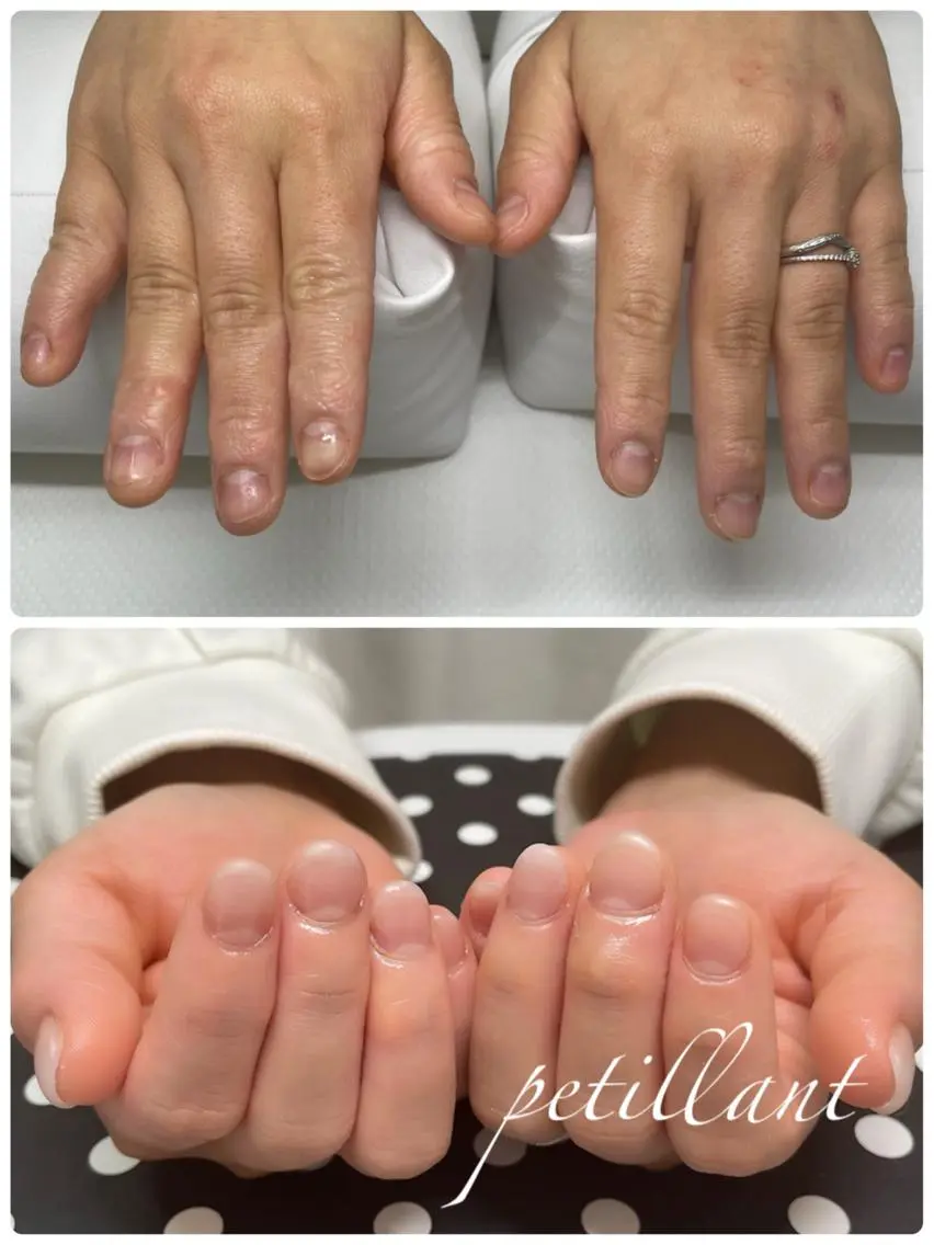 ネイル クリアネイル ジェルネイル マットネイル nail salon petillantのネイルデザイン