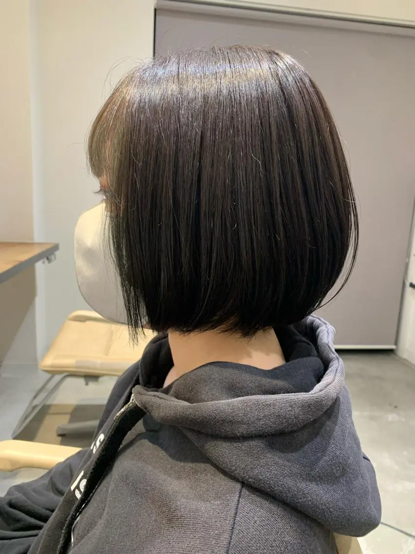 ショート 切りっぱなしボブ ボブ 水戸/似合わせカット /Rukaのヘアスタイル