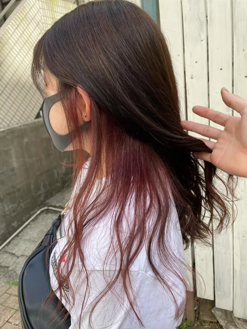 セミロング ヘアカラー 縮毛矯正の達人 ☆ 松本のヘアスタイル