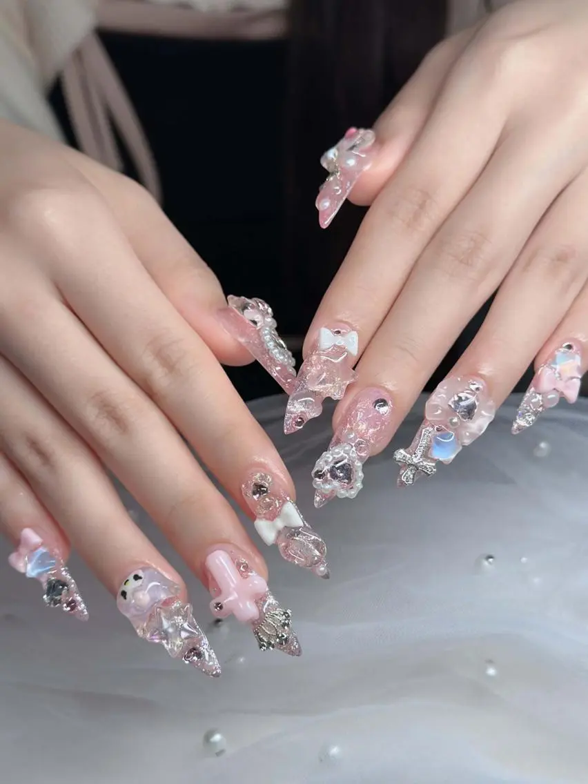 ネイル オーロラネイル チークネイル フットネイル ジェルネイル 韓国ネイル ハンドネイル H.baby Nail Salonのネイルデザイン
