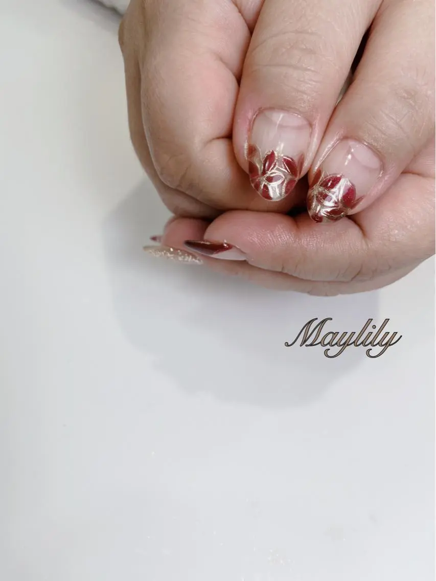ネイル 持ち込み ハンドネイル Nail salon Maylilyのネイルデザイン
