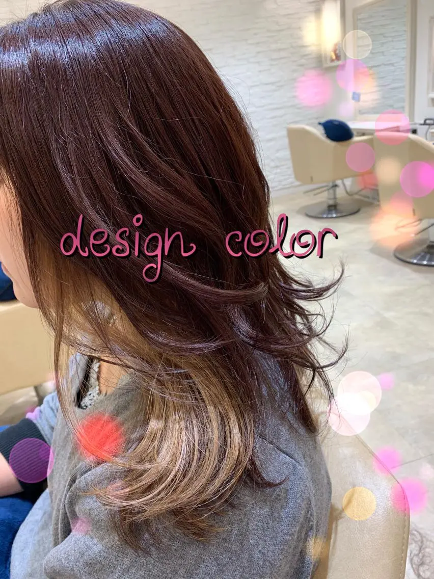 ミディアム a r i s aのヘアスタイル