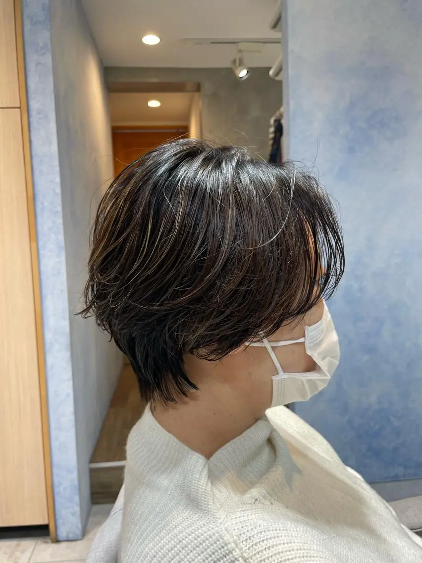 ショート パーマ ハンサムショート ショートヘア 若林 良のヘアスタイル