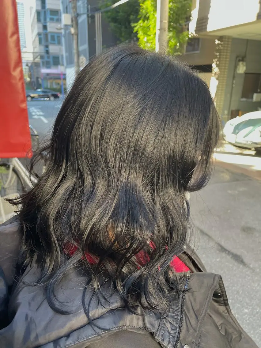ミディアム カラー 北川 智海のヘアスタイル