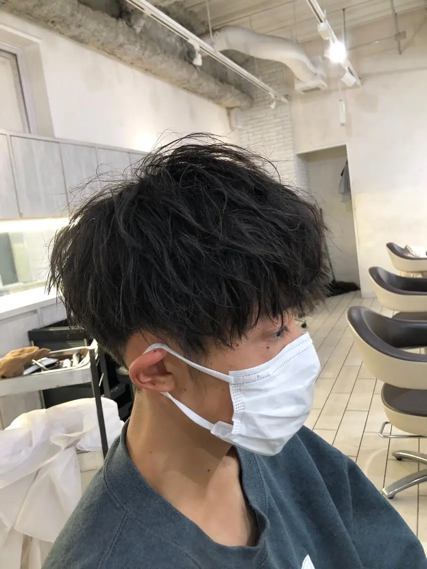 メンズ 可愛い顔周りカット お任せください✨中川のヘアスタイル