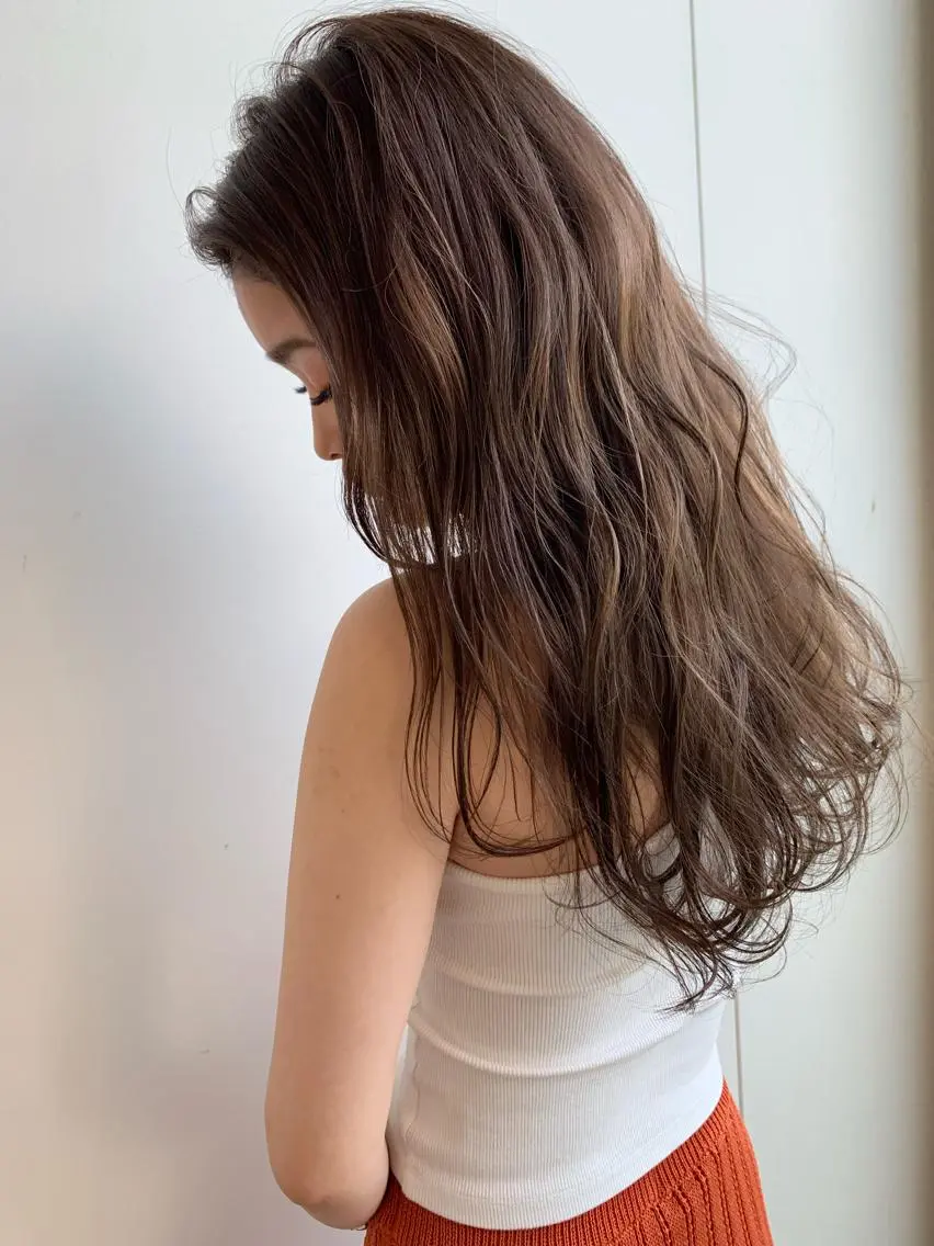 ロング カラー ロング カット ヘアカラー トリートメント Beach 代表 KENTAのヘアスタイル