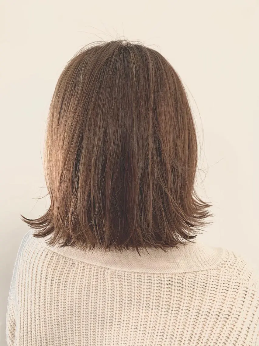 ミディアム カラー パーマ ヘアアレンジ ボブ 加藤 綾華のヘアスタイル