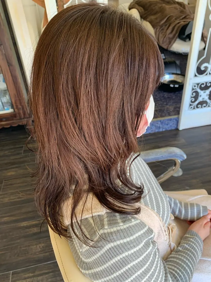 ロング カラー ヘアカラー トリートメント ヘアセット 🌸スタイリスト 山浦美恵のヘアスタイル