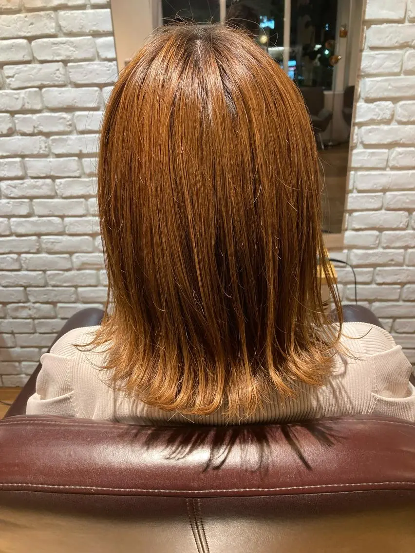 ミディアム 外ハネヘア 山口 隆城のヘアスタイル