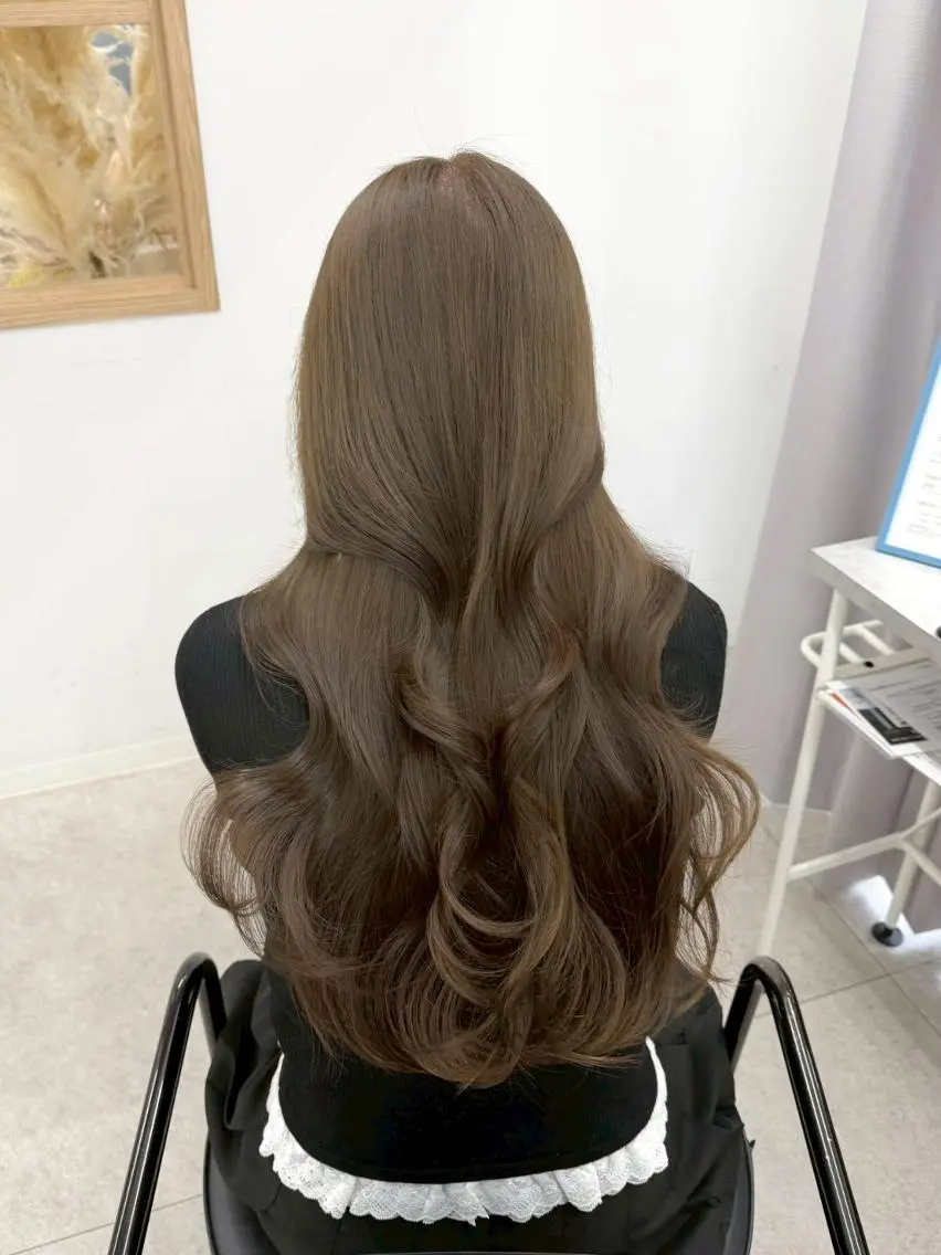 ロング カラー 髪質改善 縮毛矯正 カット ヘアカラー トリートメント ヘッドスパ newi fhami 吉祥寺のヘアスタイル