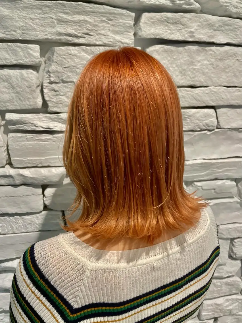 ミディアム カラー 岩戸 新のヘアスタイル