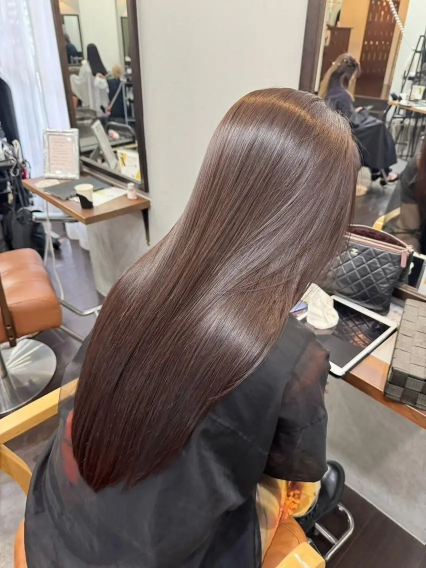 ロング カラー ショートボブ バレイヤージュ ブリーチ ダブルカラー ハイライトカラー カット ヘアカラー トリートメント N° il duca 札幌のヘアスタイル