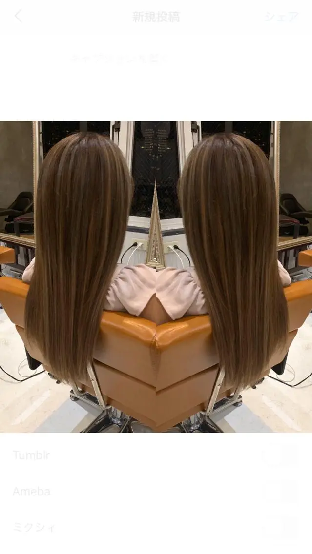 ロング 美魔女 美容師NAOのヘアスタイル