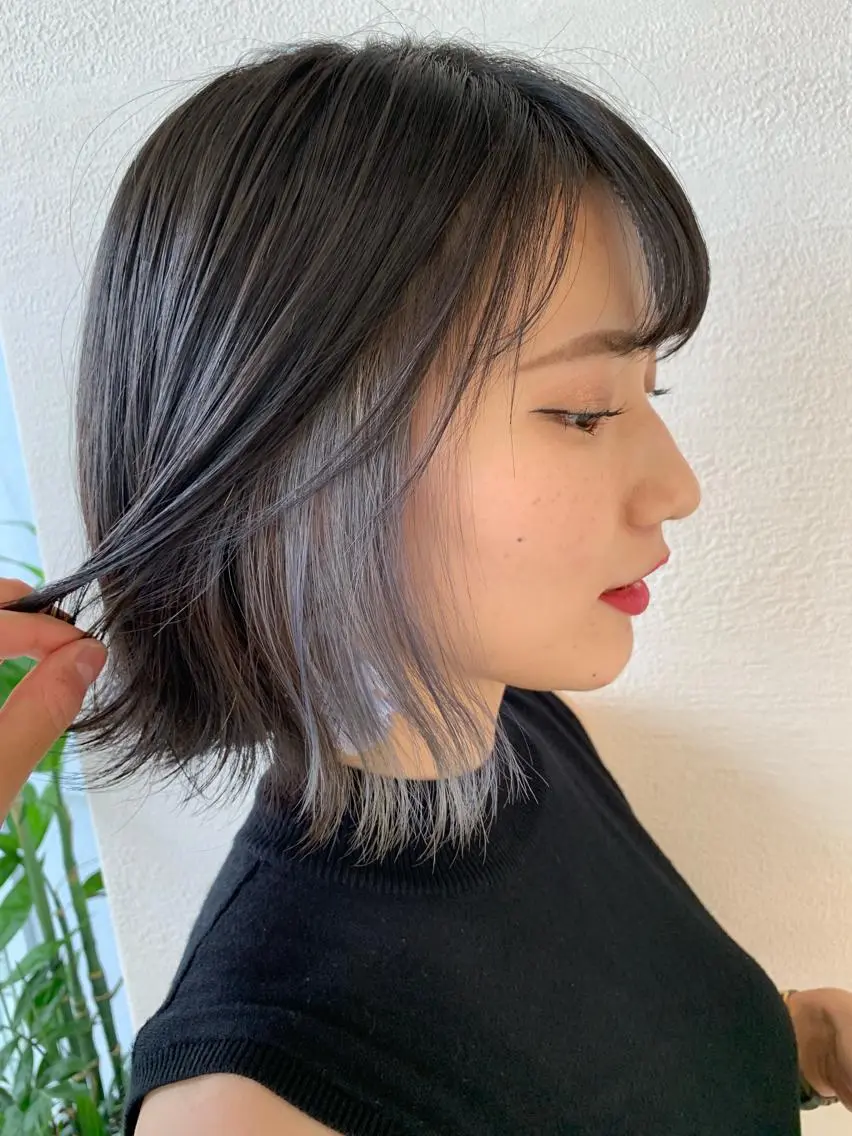 ショート カラー パーマ ヘアアレンジ レイヤー&カラー 人気美容師倉崎涼のヘアスタイル