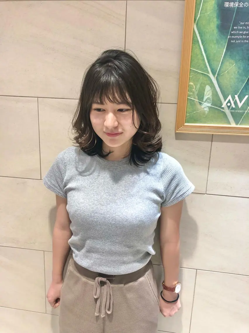 ミディアム カラー パーマ ヘアカラー トリートメント 🌱ケミカル美容師 未来を綺麗に🌱優吾のヘアスタイル