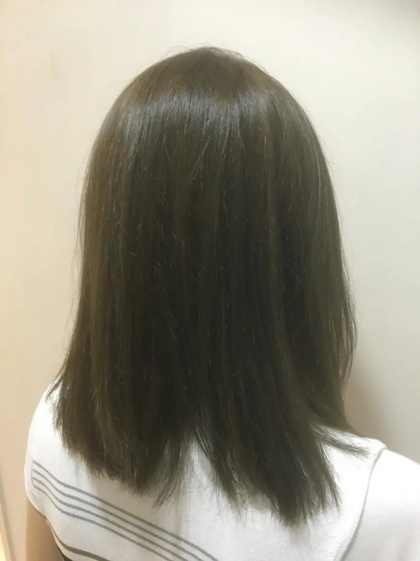 ミディアム カラー アッシュ ハイライトカラー ハイライト 永井 大希のヘアスタイル