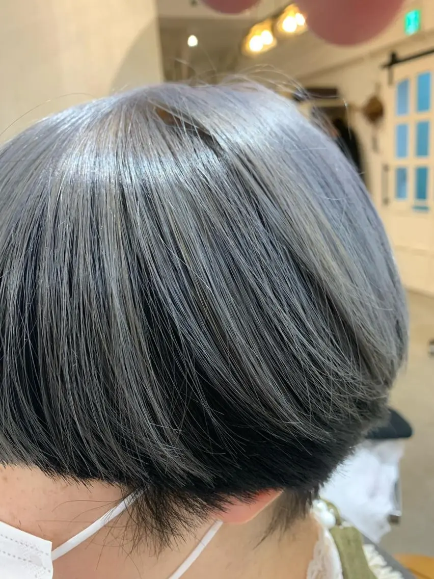 セミロング カラー ヘアアレンジ メンズ ヘアカラー トリートメント Sia中野新橋 『JUNYA』のヘアスタイル