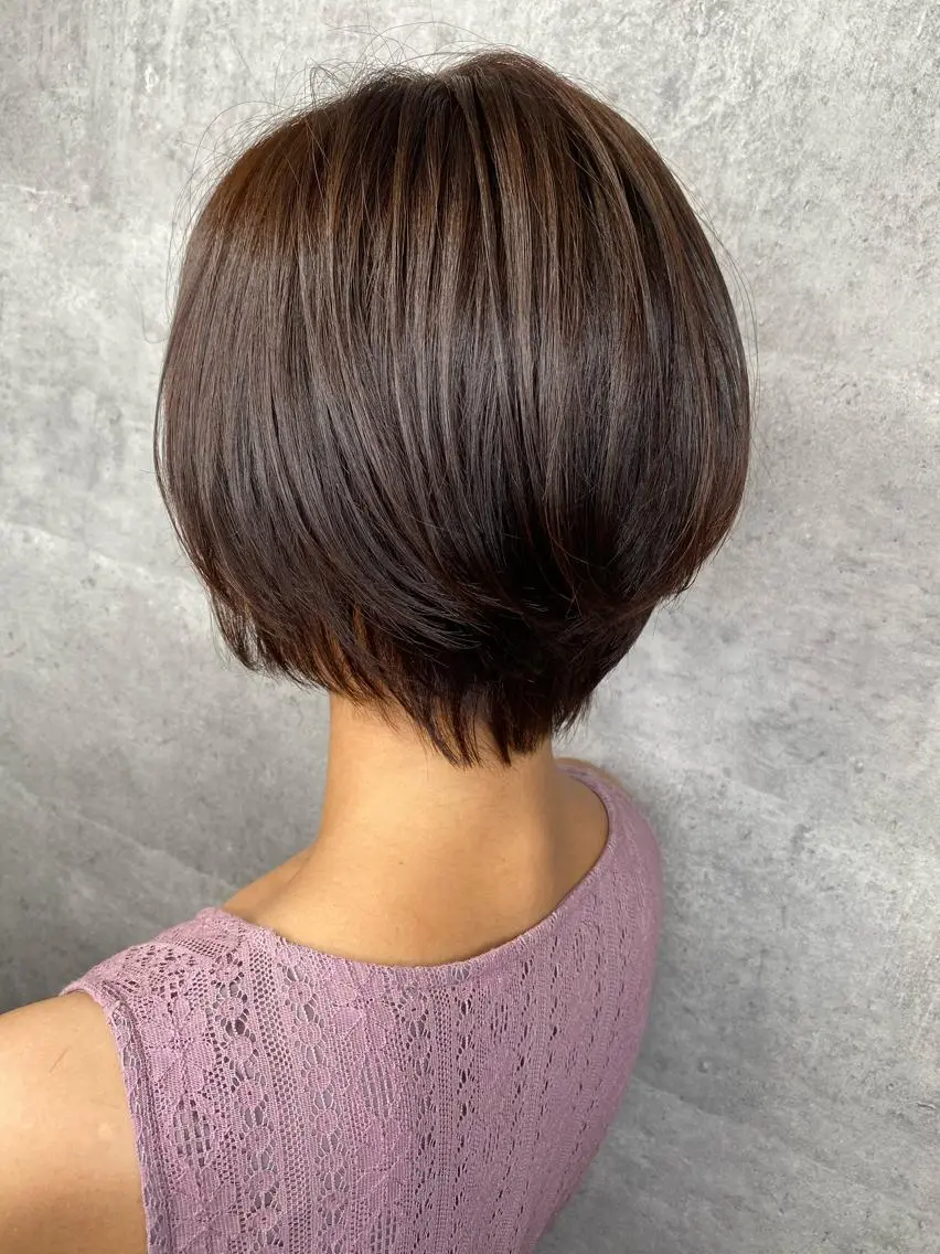 ショート カラー 🌿海山龍馬🌿前髪 /顔まわり/レイヤーのヘアスタイル