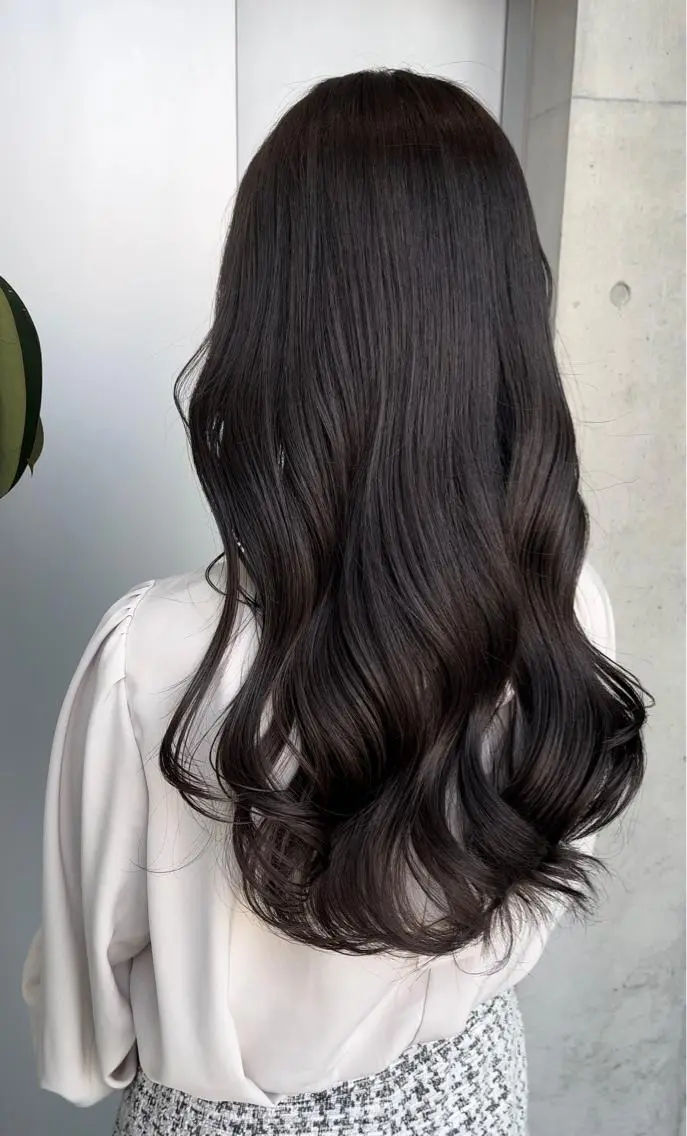 ロング カラー カット ヘアカラー トリートメント 🌫️大人韓国ヘア 🌫️naoyaのヘアスタイル