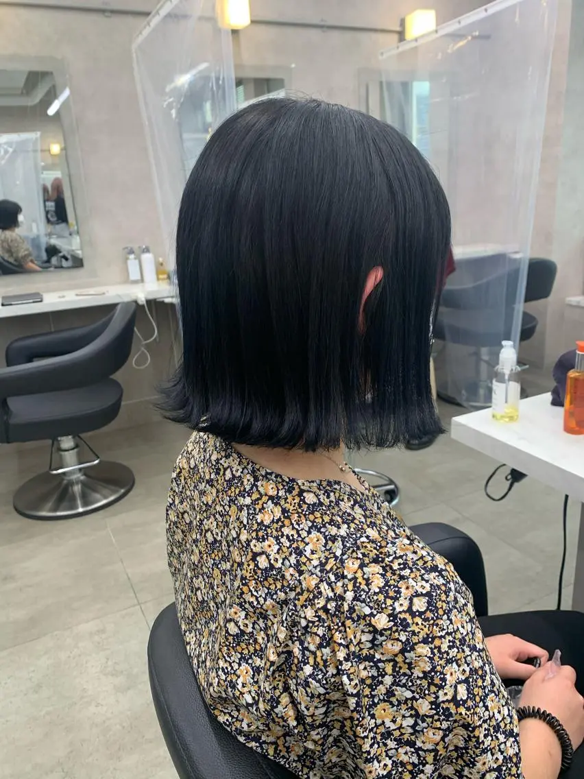 ミディアム カット ヘアカラー トリートメント 【美容室が苦手な方 専問美容室】MIHOのヘアスタイル