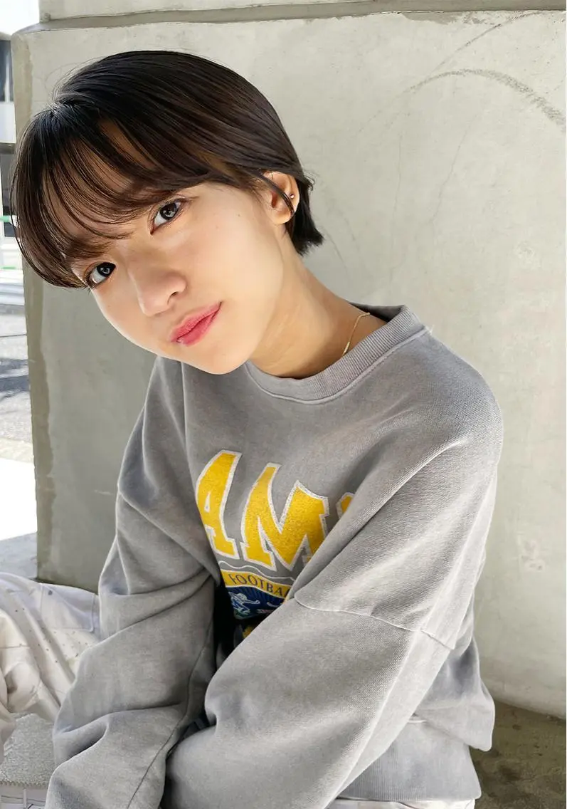 ショート カラー カット ヘアカラー トリートメント 一ノ瀬 暁のヘアスタイル