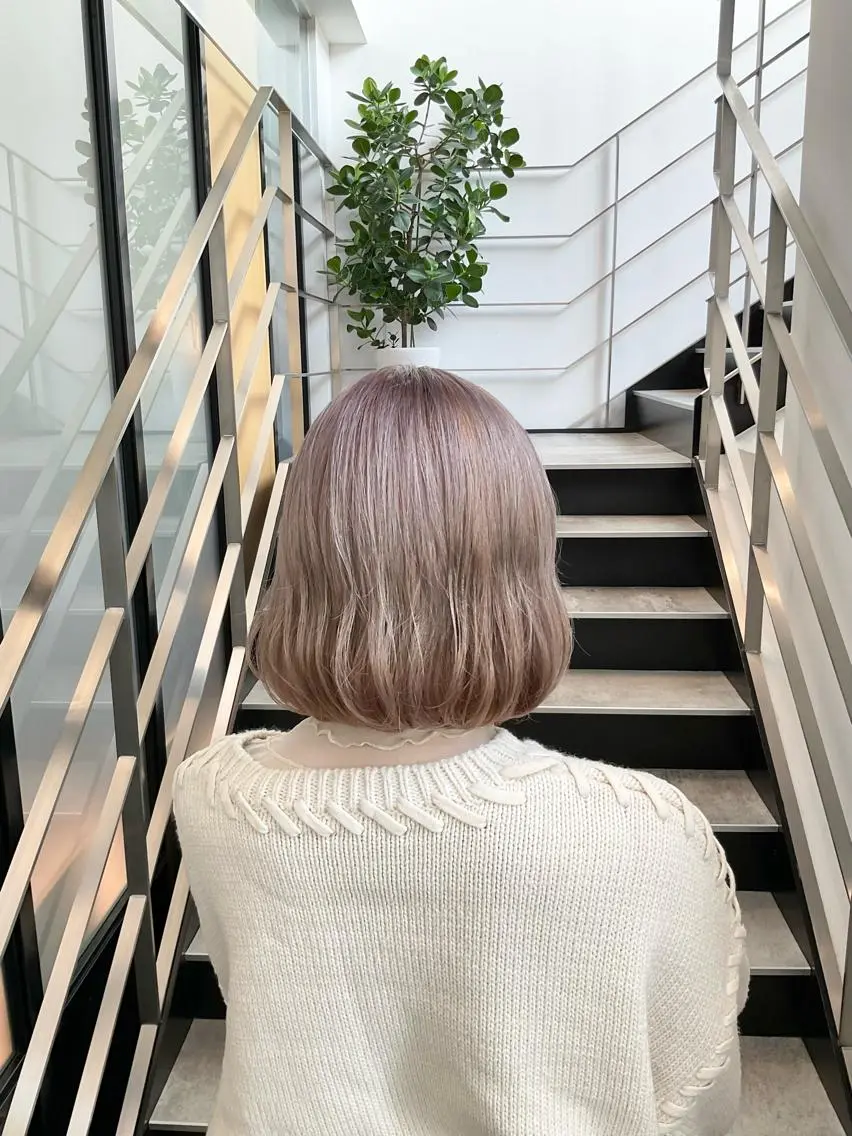 ミディアム ヘアカラー トリートメント ヘアセット yoshi ☆のヘアスタイル