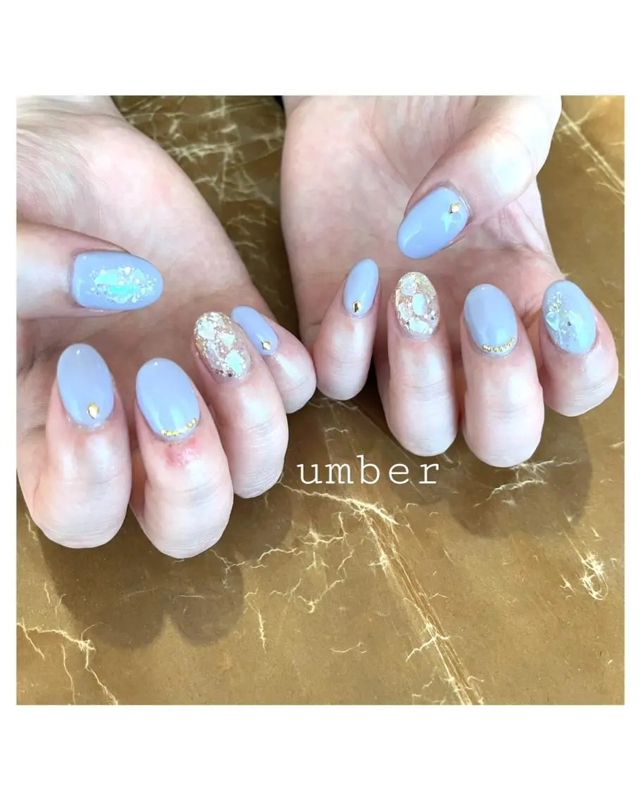 ネイル クリアネイル フラッシュネイル フットネイル フレンチネイル マグネットネイル ハンドネイル umber 三茶1分のネイルデザイン