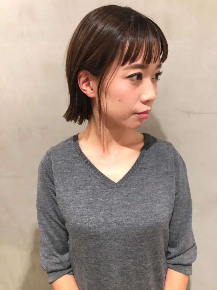ショート カラー オン眉 大西 直人のヘアスタイル