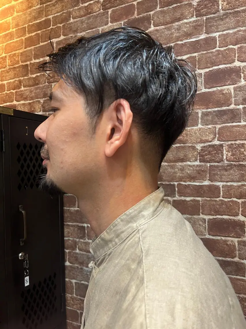 ショート カラー パーマ ヘアアレンジ メンズ キッズ ネイル マツエク・マツパ メンズブリーチ メンズハイライト メンズインナーカラー メンズ韓国風 ブリーチ 久木原 ゆりのヘアスタイル