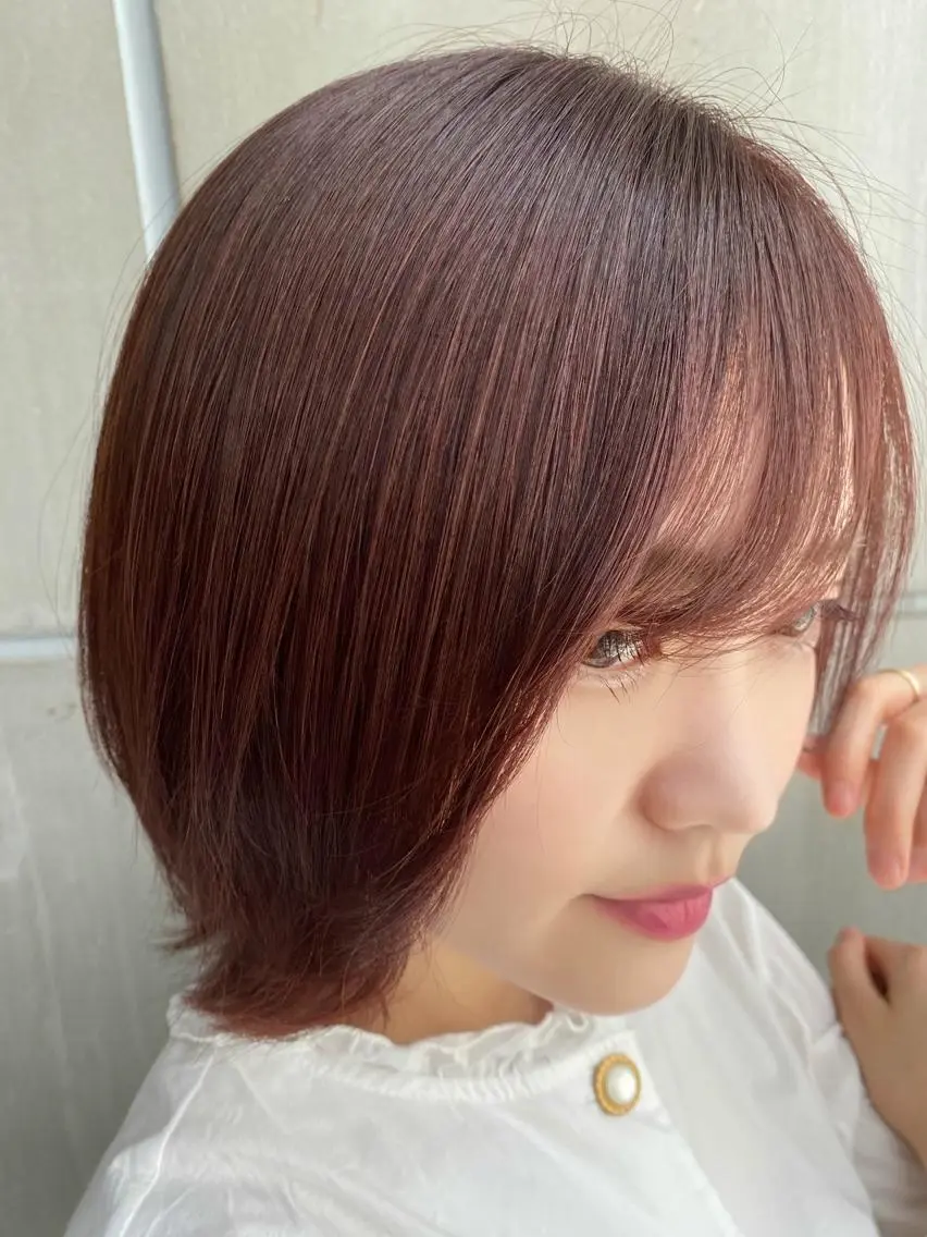 ショート カラー ヘアカラー かめい りなのヘアスタイル