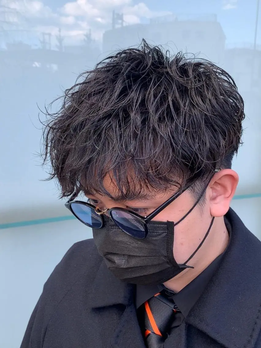 パーマ メンズ マッシュ メンズパーマ 波巻きパーマ スパイラルパーマ メンズパーマ/ 新潟駅/佐藤裕のヘアスタイル