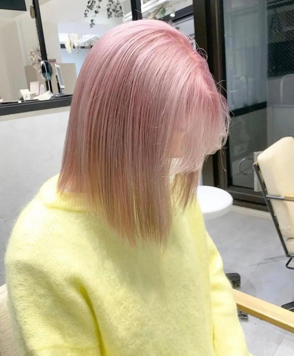 ミディアム カラー パーマ ヘアアレンジ マツエク・マツパ ネイル アイブロウ ショートボブ ミディアムパーマ バレイヤージュ ブリーチ ケアブリーチ カラー特化サロン大阪 ルービック江坂/新城のヘアスタイル