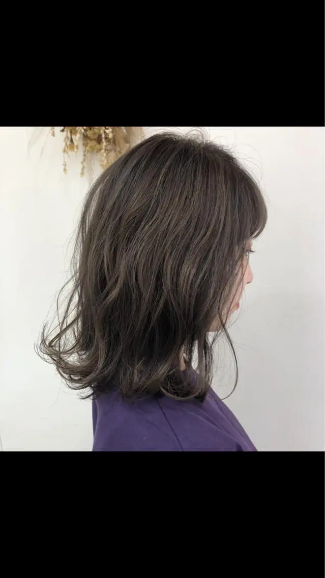 ミディアム カラー 【髪質改善】 梅田　聡のヘアスタイル