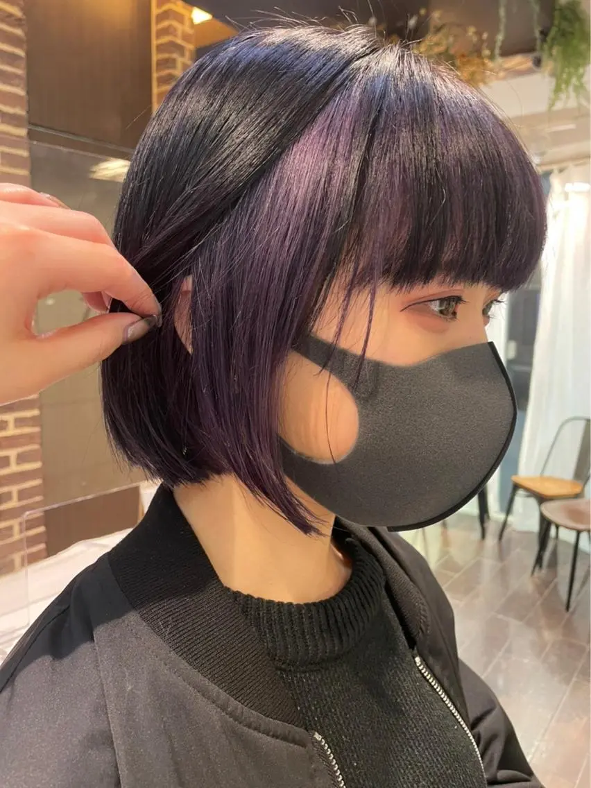 カラー ブリーチ ケアブリーチ ダブルカラー イヤリングカラー イルミナカラー カットパーマ 🌀あさみのヘアスタイル