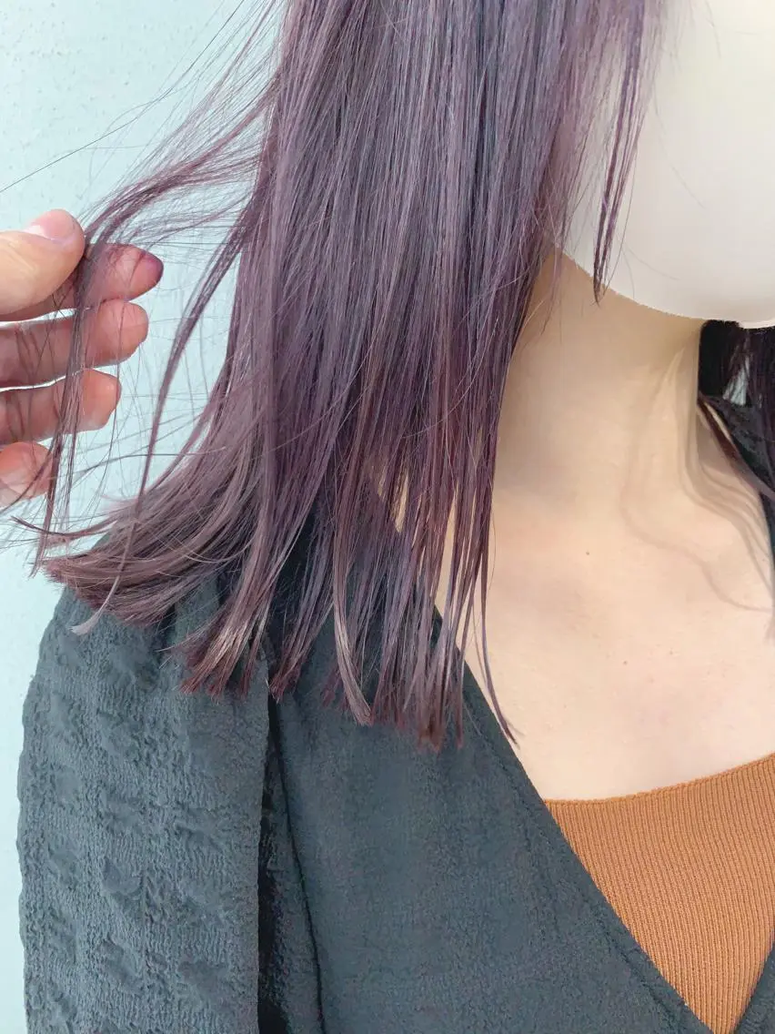 ロング カラー ボブパーマコテ巻き風 パーマNo1深江秀平のヘアスタイル