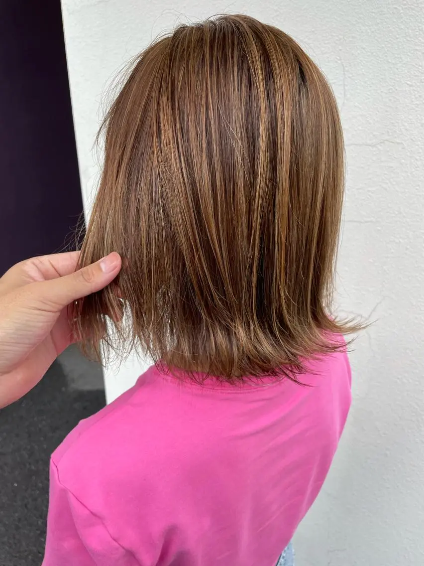 ミディアム ハイライト hair terra ce M奈良店のヘアスタイル